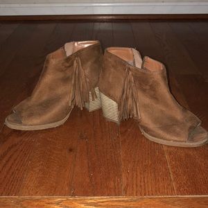 Fringe booties